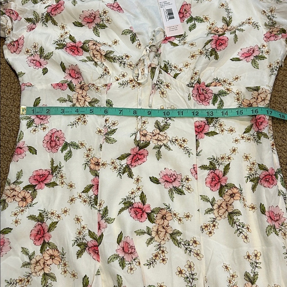 Yumi Kim Kelly Dress size XL Royal Rose Ivory Fairy Cottagecore Mini - Picture 16 of 17